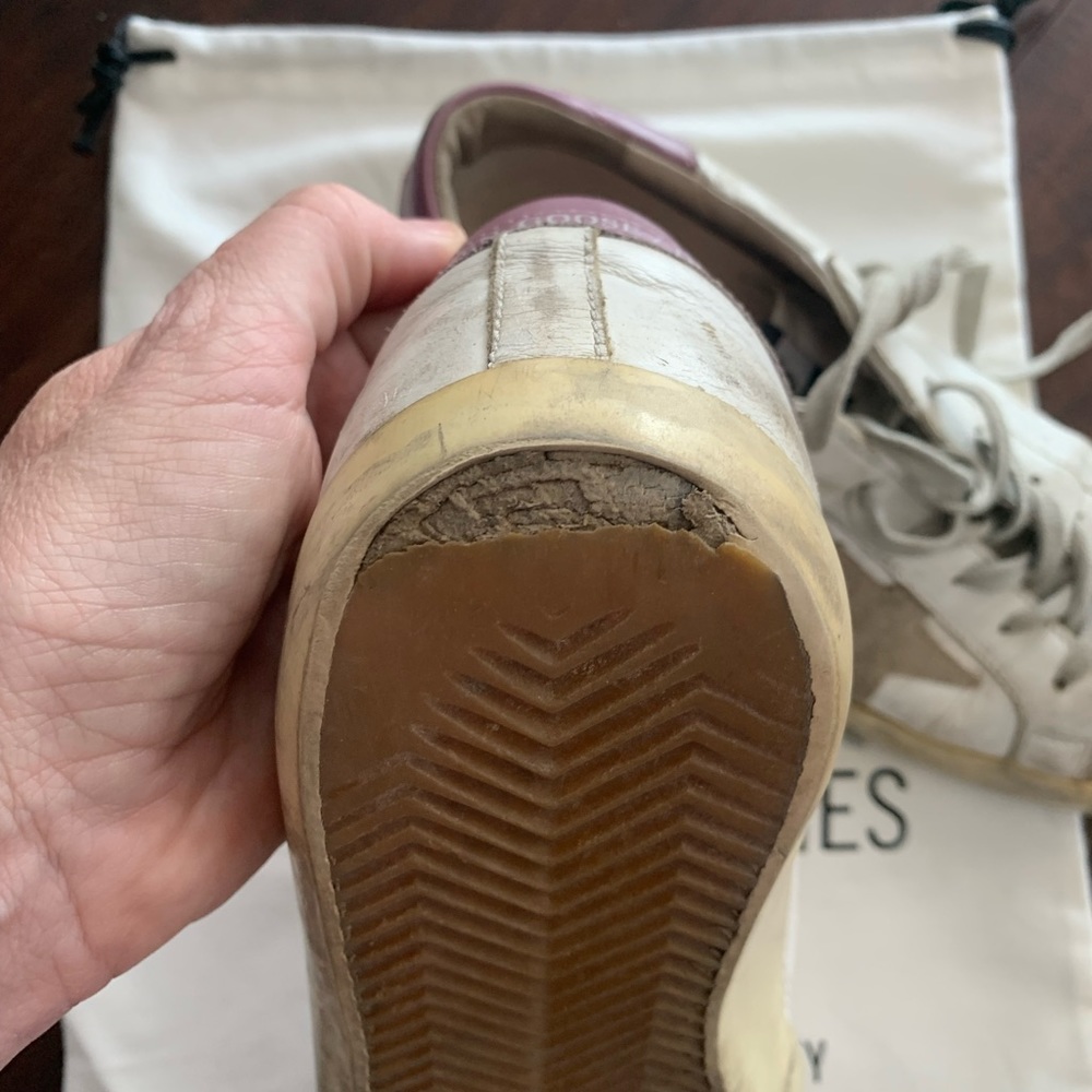 Golden Goose 41 Sneakers Superstar Leather White Lace Up - Picture 3 of 10
